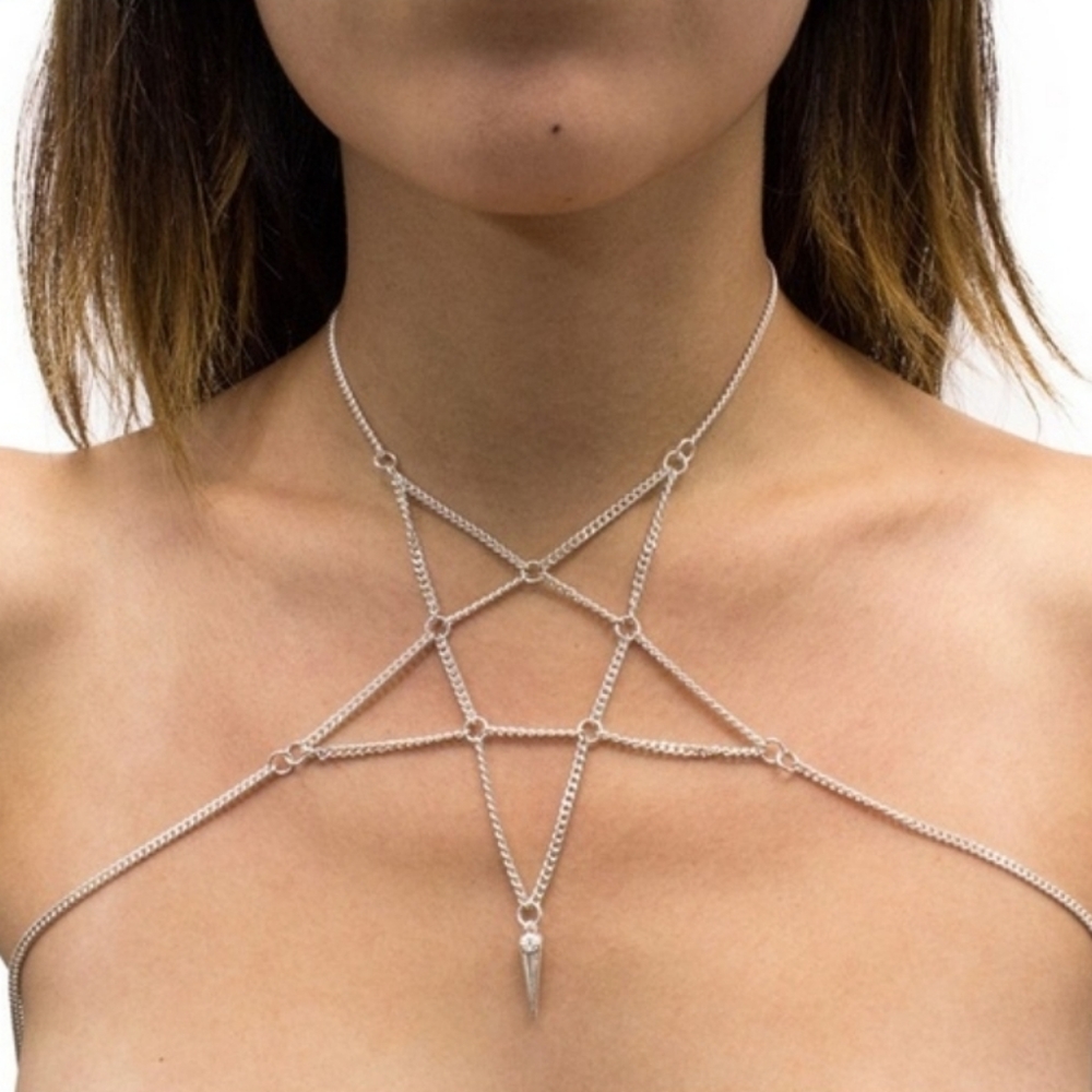 Sold out Restocking! Womens Gothic Pentagram Body - Picture 2 of 2